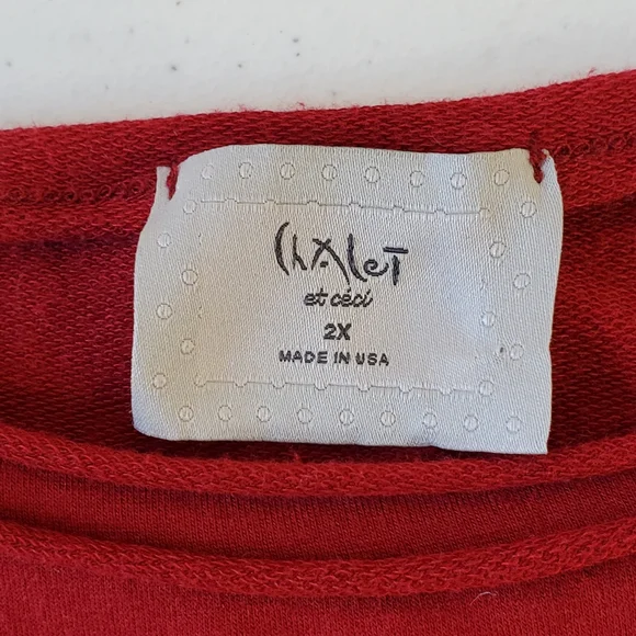 Chalet et Ceci Modal Blend Tarian Dress 2X Side Pocket Lagenlook French Terry - Picture 9 of 11